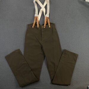 Frontier Classics Pants 30x37L Suspenders Canvas Costume Period Western Buckle